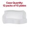 Smarty Had A Party 10" White Wave Plastic Dinner Plates (120 Plates), 120PK 7900-CASE - alternate 8