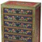 Homeroots 21" Blue and Green Solid Wood Seven Drawer Standard Chest 389771 - alternate 8