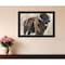 Homeroots The Boss Bison Only Black Framed Print Wall Art 529698 - alternate 4