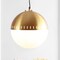 Jonathan Y Remy 15.75" Adjustable Iron/Glass Art Deco Mid-Century Globe LED Pendant, Brass Gold JYL9531A - alternate 11