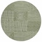 Homeroots 8' Olive Green And Ivory Round Geometric Washable Indoor Outdoor Area Rug 600764 - alternate 8