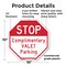 Signmission Stop Complimentary Valet Parking, 10 Inch X 10 Inch, Plastic Sign OC-P-10-297 - alternate 6