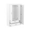 Homeroots Two Piece White Solid and Manufactured Wood Bedroom Set 662335 - alternate 9