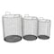 Homeroots Set of Three Black Metal Basket, 3PK 399672 - alternate 8