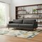 Homeroots 90" Gray Fabric Sofa With Brown Legs 640985 - alternate 5