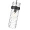 Z-Lite Fontaine 1 Light Pendant, Matte Black/Clear Water, 5.75 In W x 15 In H 7002P5-MB - alternate 5