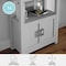 Martha Stewart Hutton Four Tier Shaker Style Bookcase with Storage Cabinet in Gray with Brushed Nickel Hardware ZG-053-GY-MS - alternate 9