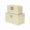 Homeroots Set of Two Gold And White Wood And Shagreen Box With Lid, 2PK 489359 - alternate 7