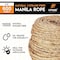Xpose Safety Manila Rope, 3 Strand Cordage Twisted Braided Rope 1/4 600 Feet MR14-600-X - alternate 6