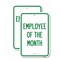 Signmission Employee of the Month 1, 12'' X 18'' 2 Signs, Heavy Gauge Aluminum, 2PK A-1218-2PACK-24104 - alternate 1