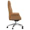 Leisuremod Summit High-Back Office Chair in Faux Leather & Aluminum Frame with Swivel & Tilt, Acorn Brown SOT21LBRL - alternate 8