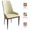 Leisuremod Viva Collection Modern Wooden Dining Chair in Cream, 4PK VC24CR4 - alternate 8