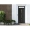 Vdomdoors Front Exterior Prehung Metal-Plastic Door, Manux 8112 Matte Black, Top Sidelite Transom, Office Com MANUX8112EXD-BLK-W36xH80+14-LH - alternate 1