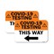 Signmission COVID-19 Testing This Way Left Arrow, 18'' X 24'' 2 Signs, Heavy Gauge Aluminum, 2PK A-1824-2PACK-25557 - alternate 1