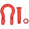 Mytee Products 1-1/2 inAnchor Shackle Forged Carbon Steel w/Safety Screw Pin 34,000lbs WLL, 2PK SHACKLE-ANCHOR-BT-112x2 - alternate 8