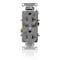 Leviton Plugs&Rcptcls, 20A, 125VAC, Gry, PBT, PK1 WBR20-GY - alternate 1