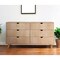 Homeroots 59" Natural Six Drawer Double Dresser 490831 - alternate 6