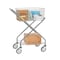 R&B Wire Products Utility Cart, Steel, 25 lb Load Capacity, 2 Shelves, 23.5" L, 17" W, 36" H 501 - alternate 2