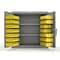 Strong Hold 14 GA Bin Cabinet with 2 Shelves - 36 In W. x 36 In. H x 24 In. D - 40 Yellow Bins 33-BS-242-40Y-L - alternate 1