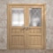 Sartodoors Interior Solid French Double Doors 48 x 96 inches, Ego 5011 Natural Oak, Wood Interior Solid Panel EGO5011DD-SNA-4896 - alternate 5