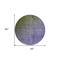 Homeroots 8' Olive Green And Purple Round Ombre Washable Indoor Outdoor Area Rug 563723 - alternate 7