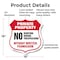 Signmission Private Property Shield Sign No Hunting, 18 Inch X 18 Inch, Plastic Sign SHI-P-18-445 - alternate 6