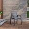 Leisuremod Chelsea Aluminum Outdoor Dining Table With 8 Chairs and Cushions, Charcoal Black CC20-T63-BL6 - alternate 9