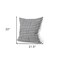 Homeroots 22" Cream And Black Geometric Linen Throw Pillow Cover with Embroidery 608203 - alternate 5