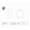 Wiegmann Captive Screws Electrical Enclosures, 10 in H, 4 in D, 8 in W, 12, 13, Steel B100804SC - alternate 2