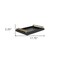 Homeroots Set of Two Black Wood Faux Croc Serving Trays With Handles 518593 - alternate 10