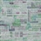 Homeroots 9' X 12' Artichoke Green Charcoal And Purple Striped Washable Indoor Outdoor Area Rug 603513 - alternate 9