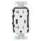 Leviton USBReceptacle, 20A, 1/2hp, Wht, Thrmplstc T5833-W - alternate 1