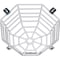 Safety Technology International Smoke Detector Guard, Steel, Flush Mount, 8 1/4 in W x 8 1/4 in H x 2 3/4 in D, White STI-9601 - alternate 1