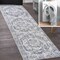 Jonathan Y Keesha Bold Distressed Medallion Low-Pile Machine-Washable Cream/Blue 2 ft. x 8 ft. Runner Rug WSH316B-28 - alternate 1
