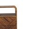 Homeroots 22" Brown Solid Wood Square Two Drawer Nightstand 651581 - alternate 13