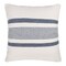 Homeroots 20" Navy and White Striped Throw Pillow With Ruffle 554540 - alternate 5