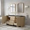 James Martin Vanities Gracyn 72" Double Vanity, Coastal Driftwood, w/ 3 CM Phantome Eclos Widespread Top D125-V72-CSD-WPHT - alternate 5