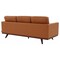 Leisuremod Chester Modern Leather Sofa with Birch Wood Base, Cognac Tan CS83TN-L - alternate 9