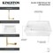Kingston Brass 60-Inch Acrylic Rectangular 3-Wall Alcove Tub Combo with Waste and Overflow Drain, Left Hand Drain CVTAP603622L5 - alternate 4