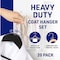 Lifemaster Wooden Hanger Set, Non-Slip, 360 Deg Swivel Hook, Space-Saving, Black, 20PK LMWD20BK - alternate 8