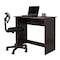 Homeroots Minimalist Dark Walnut Work and Study Table 475978 - alternate 1