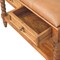 Homeroots 35in Brown Genuine Leather and Solid Wood Upholstered Storage Bench With Cabinet 717480 - alternate 9