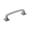 Amerock Ville 3-3/4 inch (96mm) Center-to-Center Satin Nickel Cabinet Pull, 10PK 10VMP36775G10 - alternate 1