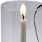 Homeroots 12" Light Gray Glass Centerpiece Taper Candle Holder With Candle 483935 - alternate 5