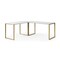 Homeroots 71" White and Gold Wood and Metal L Shape Writing Desk 543804 - alternate 8