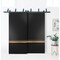 Sartodoors Sliding Closet Barn Bypass Doors with Hardware Planum 2010 Black 72x80 Solid Core Modern Interior PLANUM2010BBB-BLK-72 - alternate 1