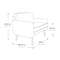 Office Star Armchair, Beige Seat, Beige Back, 26 in W 26 3/4 in L 33 1/2 in H, Polyurethane Seat SL5601-PD28 - alternate 8