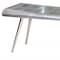 Homeroots 56" Silver Aluminum Three Leg Console Table 488799 - alternate 5