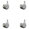 Service Caster 2 Inch MRI Safe Casters with Brakes, 7/16 Inch Grip Ring Stem, Set of 4, SCC, 4PK SCC-GR02S50-TPR-GRY-B-71678-MRI-4 - alternate 1