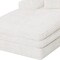 Homeroots 121" White Corduroy Compression Foam Sofa 719551 - alternate 6